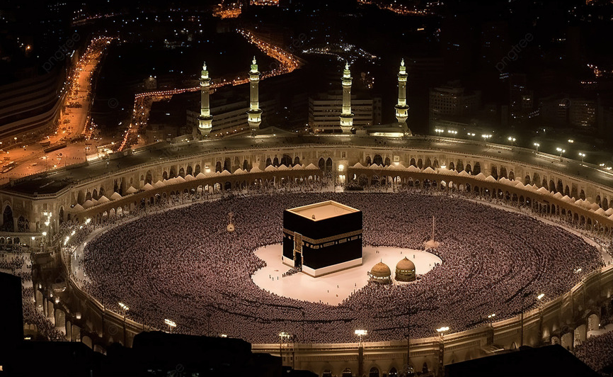 Masjid Al Haram at night
